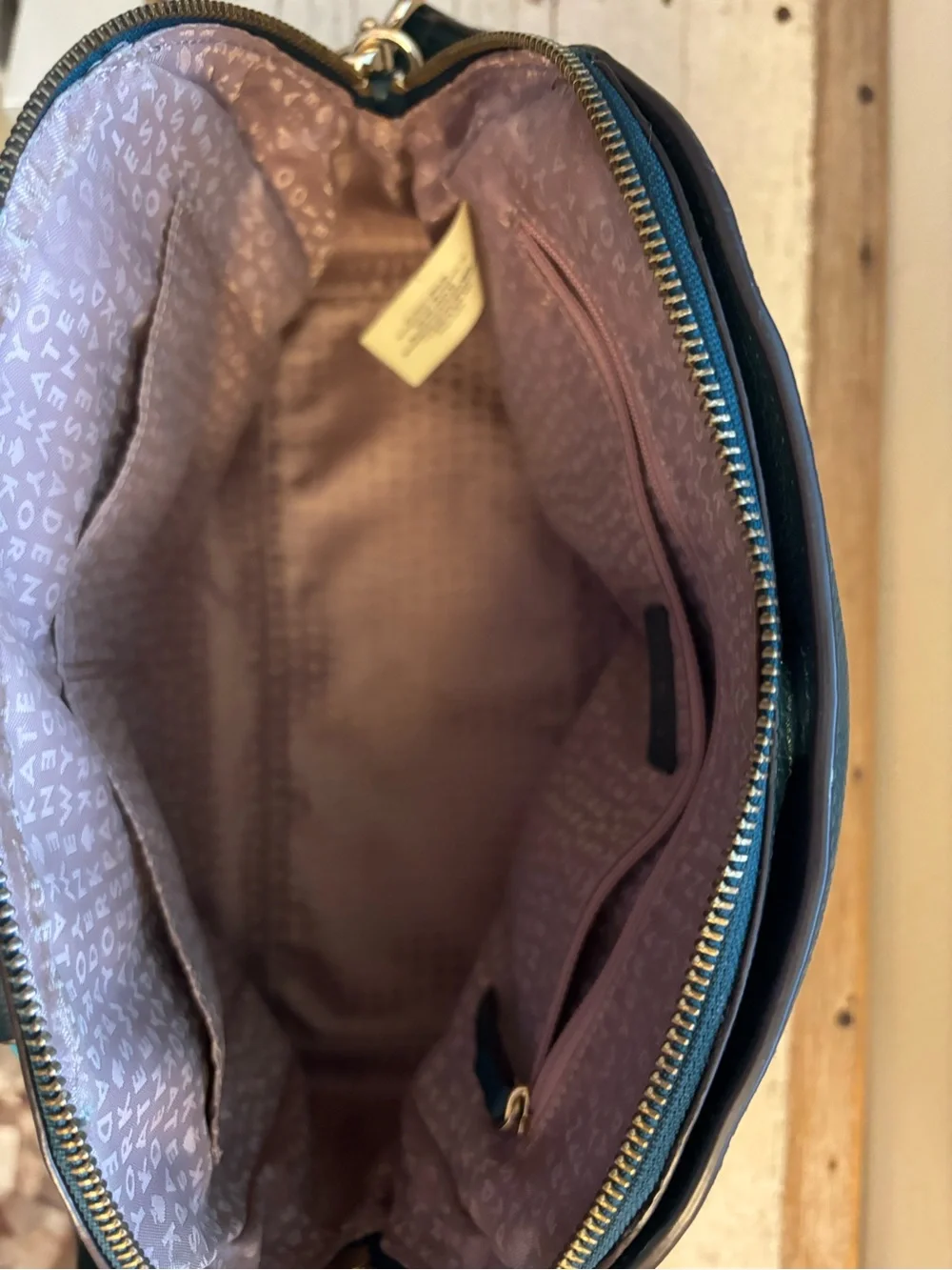 kate spade Teal Pebbled Leather Dome Satchel